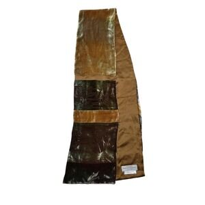 The Metropolitan Museum Of‎ Art Scarf Womens One Size Brown Velvet Floral Art